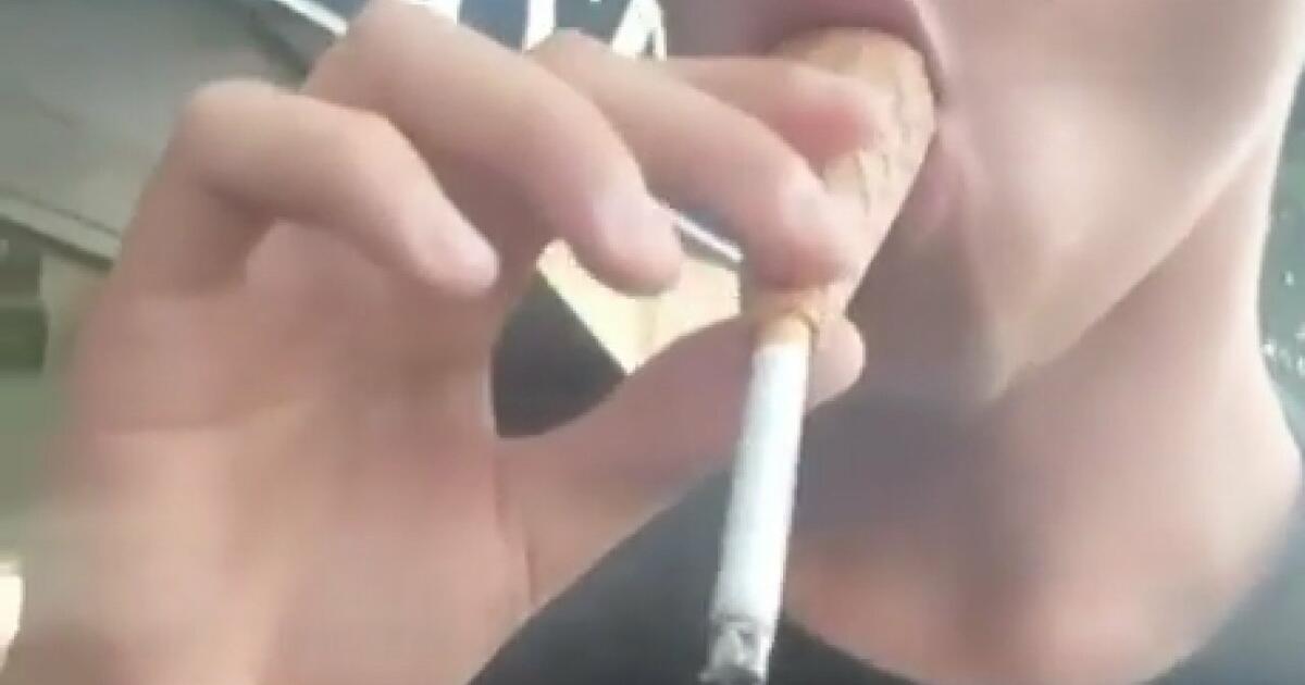 Idiota brutalnie przekonuje się, że palenie szkodzi