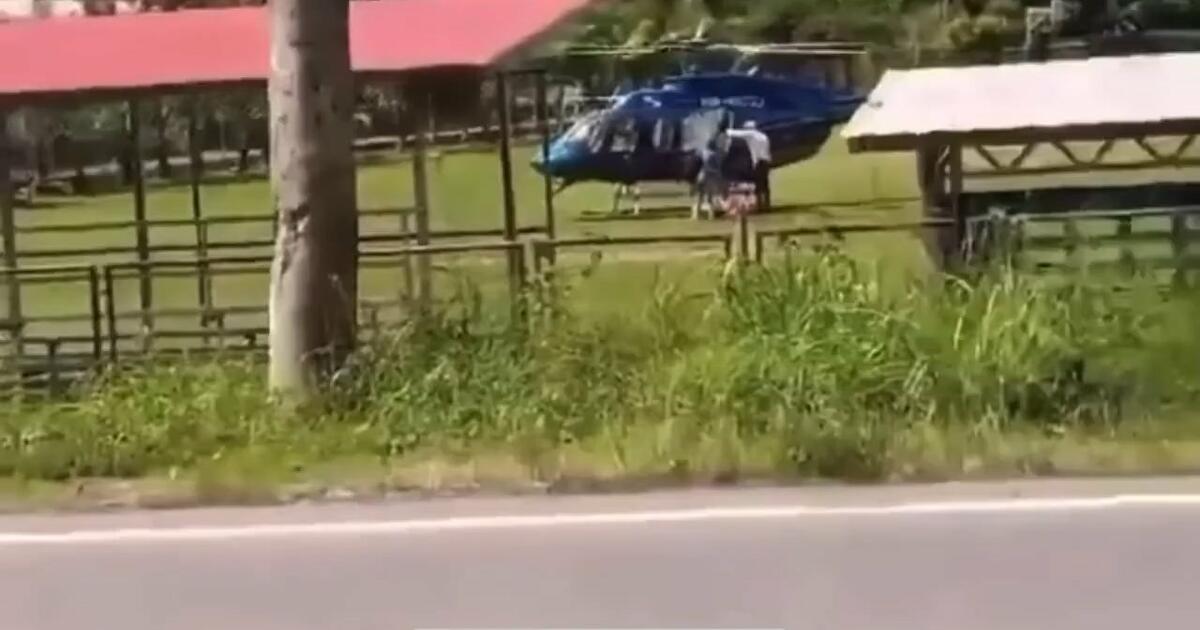 Wysiadł z helikoptera, ale nie wyłączył silników. Sytuacja szybko wymknęła się spod kontroli