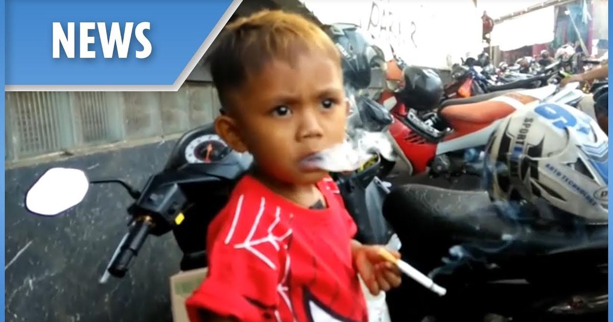 Ma niecałe 3 lata i wypala 40 papierosów dziennie. Własna matka kupuje mu fajki