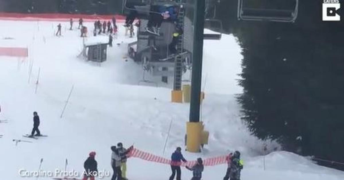 Szybko myślące nastolatki ratują małego chłopca zwisającego z wyciągu narciarskiego.