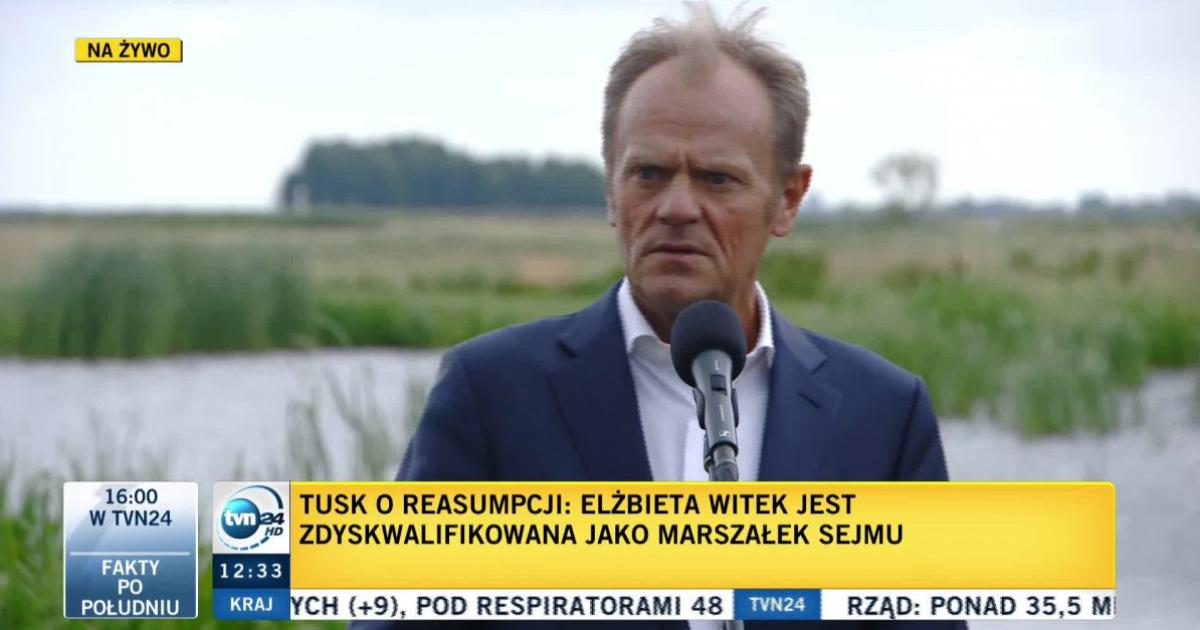 Donald Tusk gasi funkcjonariusza TVP