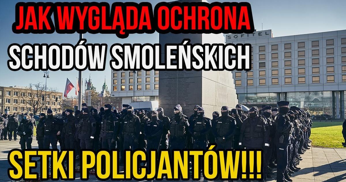 Setki policjantów pilnują najważniejszego pomnika w Polsce