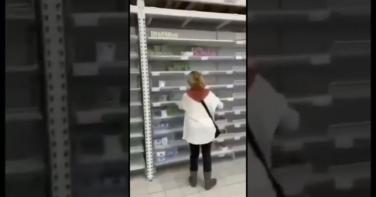 Tak wygląda półki sklepowe rosyjskim Auchanie