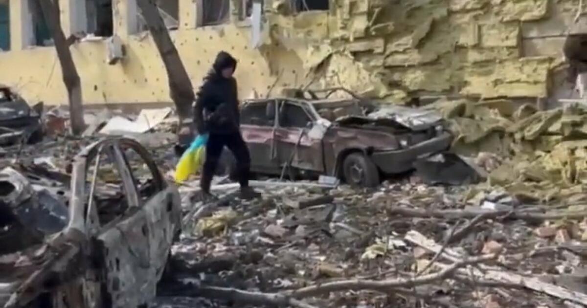 Krótki film pokazujący w 80% zniszczony Mariupol – ludzki dramat